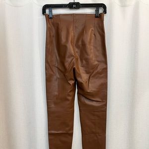Zara brown leather pants